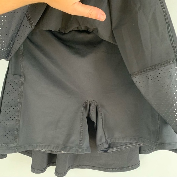 COPY - Spanx Women's Get Moving Skort Black Skirt High Rise Pockets Tennis Larg… - Picture 6 of 11